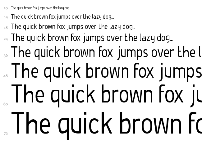 De Luxe font waterfall